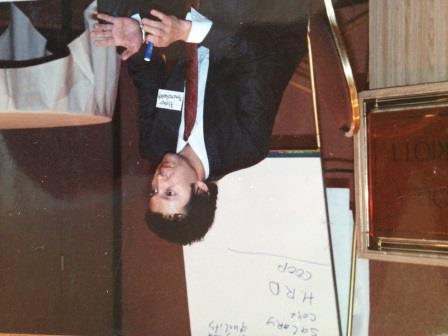 Выступление в одной из американских компаний (1992).