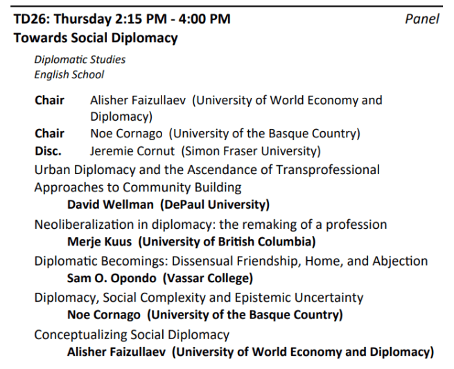 Social Diplomacy Panel